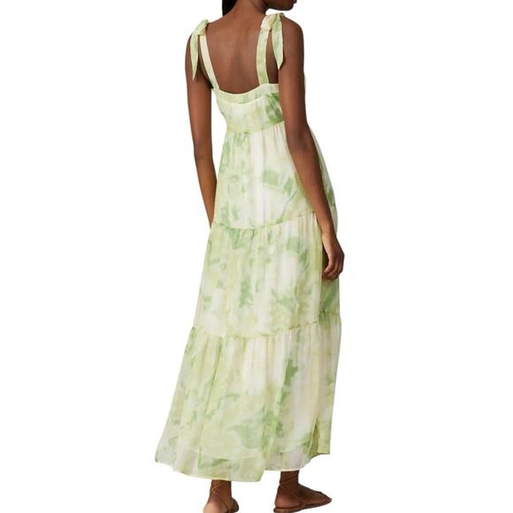 Line & Dot Green Tie-Dye Maxi Dress - Picture 4 of 11